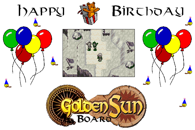Golden Sun Board - F nfter Geburtstag