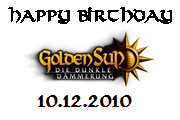 Erster Geburtstag von Golden Sun: Die dunkle D�mmerung